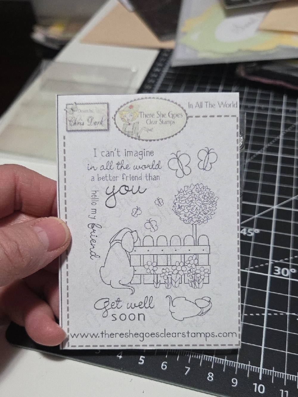 In All the World Photopolymer Stamp Set by Chris Dark